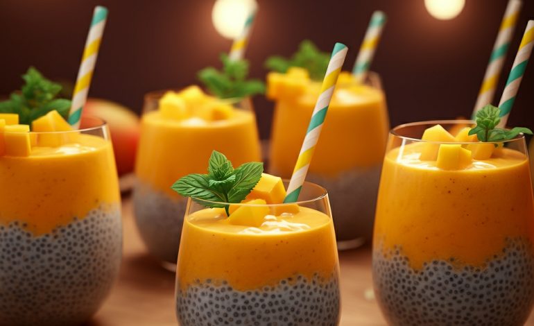 Tropical Chia Seed Mango Smoothie Recipe