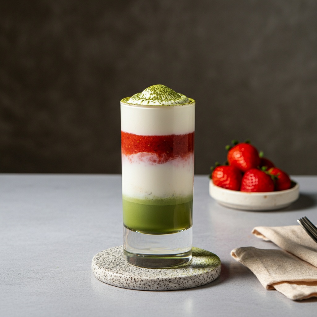 Strawberry Matcha Latte: A Delightfully Pink Spring Drink